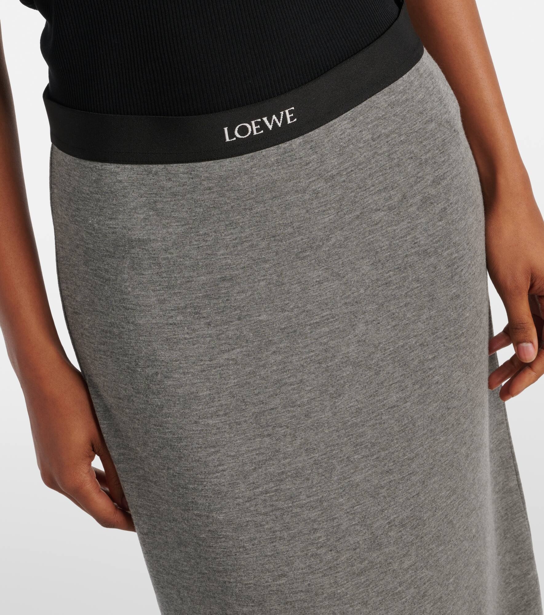 Anagram jersey maxi skirt - 4