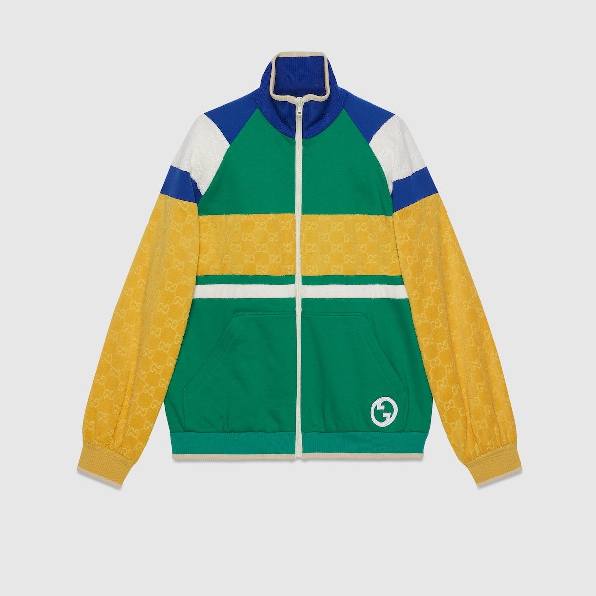 Cotton jersey zip jacket - 1