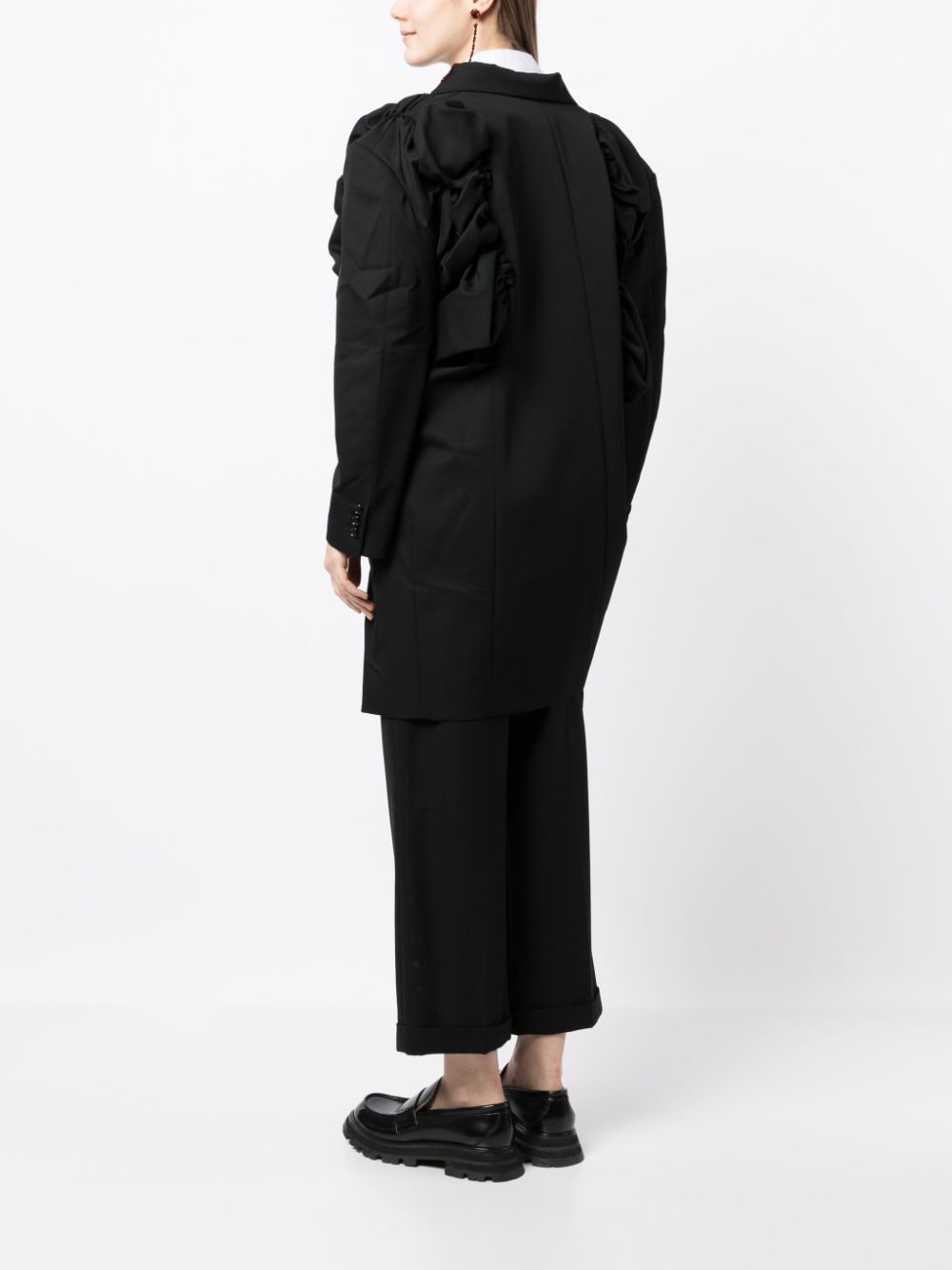 asymmetric oversized blazer - 4