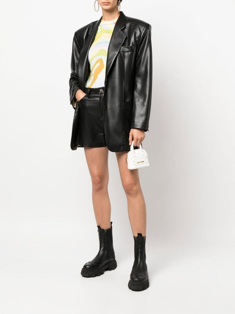 Moschino logo-plaque quilted mini bag outlook