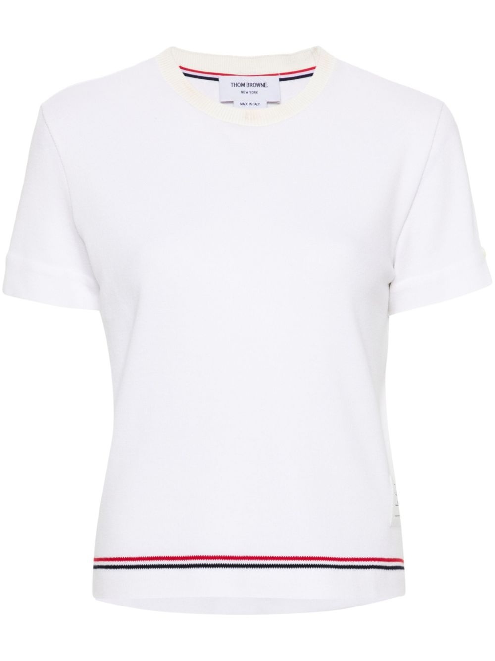 Thom Browne THOM BROWNE - Women Short Sleeve Notch Tee