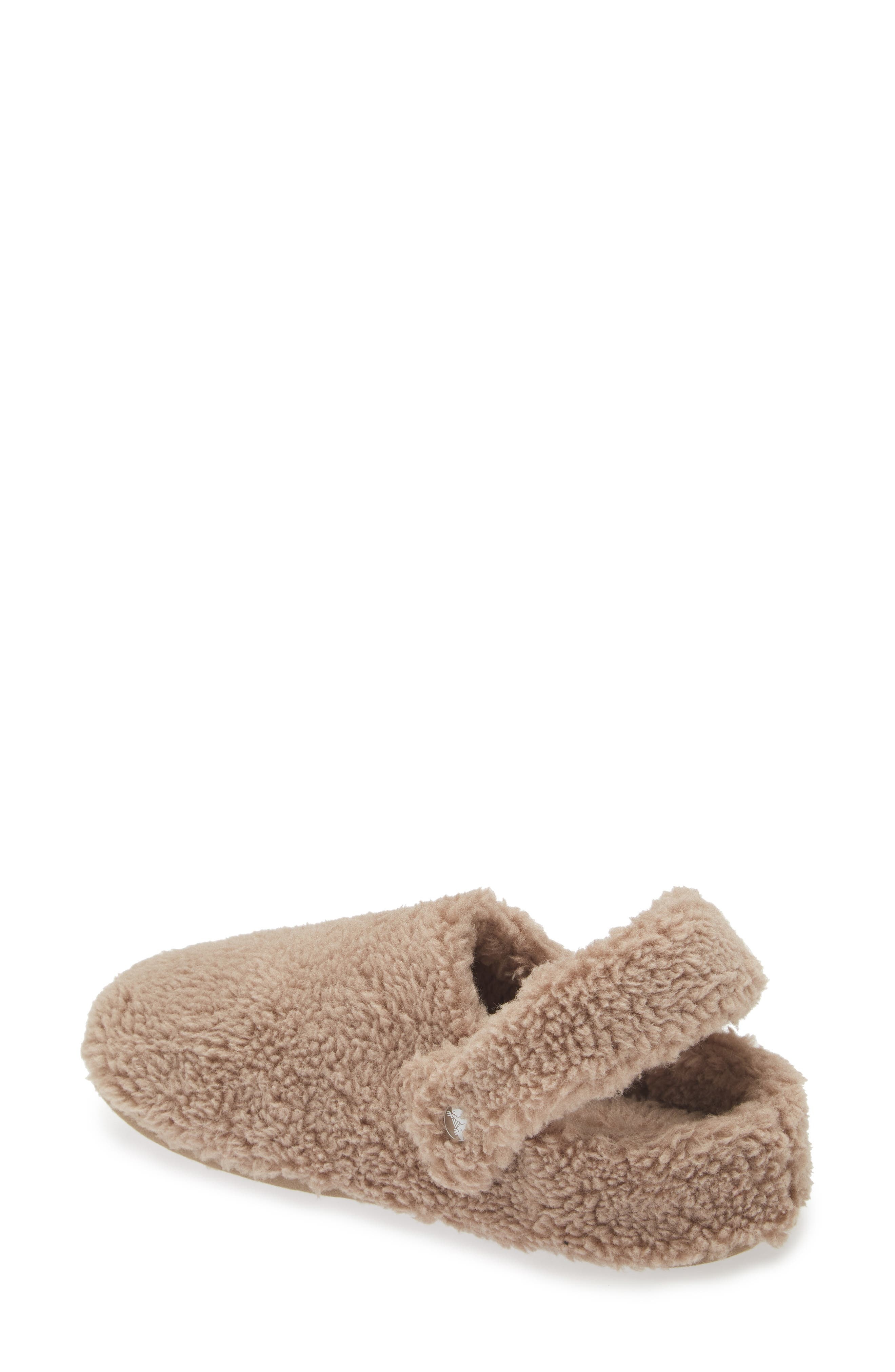 CROCS Classic Cozzzy Faux Fur Slipper Clog in Mushroom at Nordstrom - 2