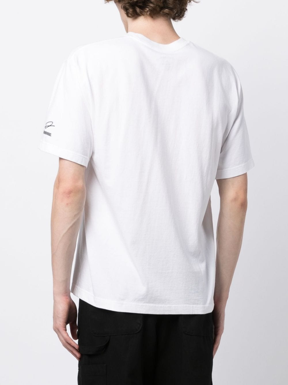 x DSC shark-print cotton T-shirt - 4