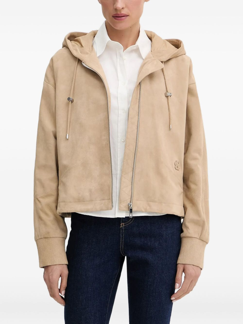 zip-fastening hooded jacket - 3