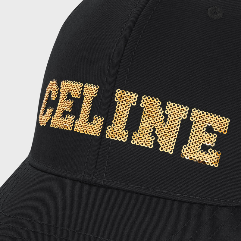 Celine embroidered cotton cap 5