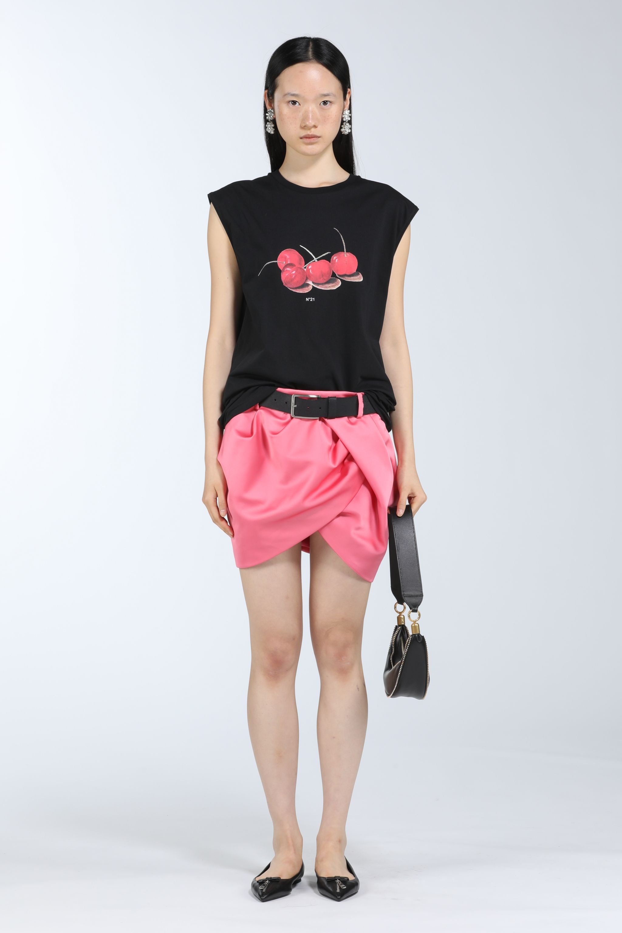 CHERRY-PRINT COTTON JERSEY T-SHIRT - 4