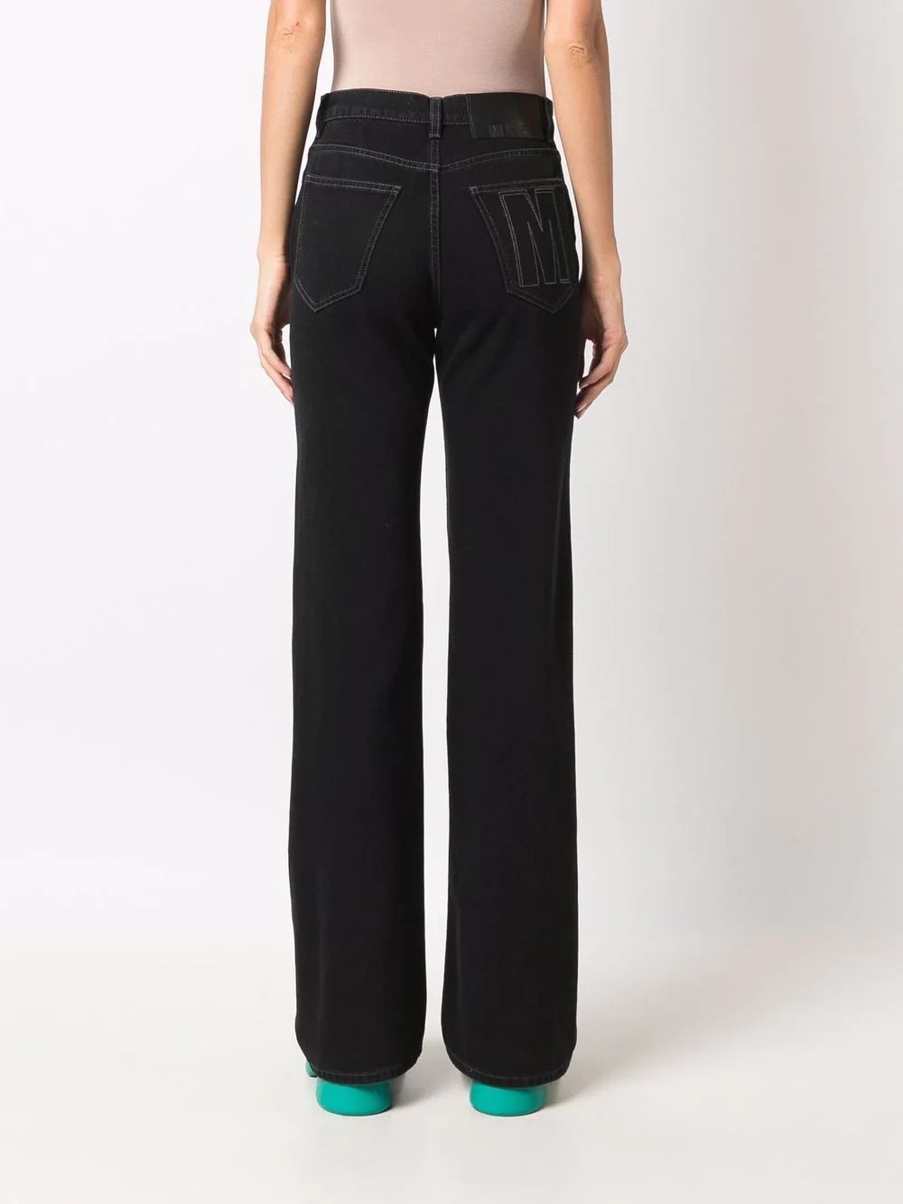 embroidered logo trousers - 4