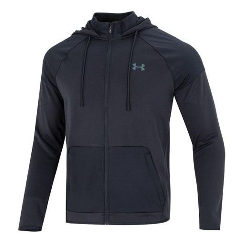 Under Armour RUSH Warm-Up Full-Zip Hoodie Jacket 'Black' 1373719-001 - 1