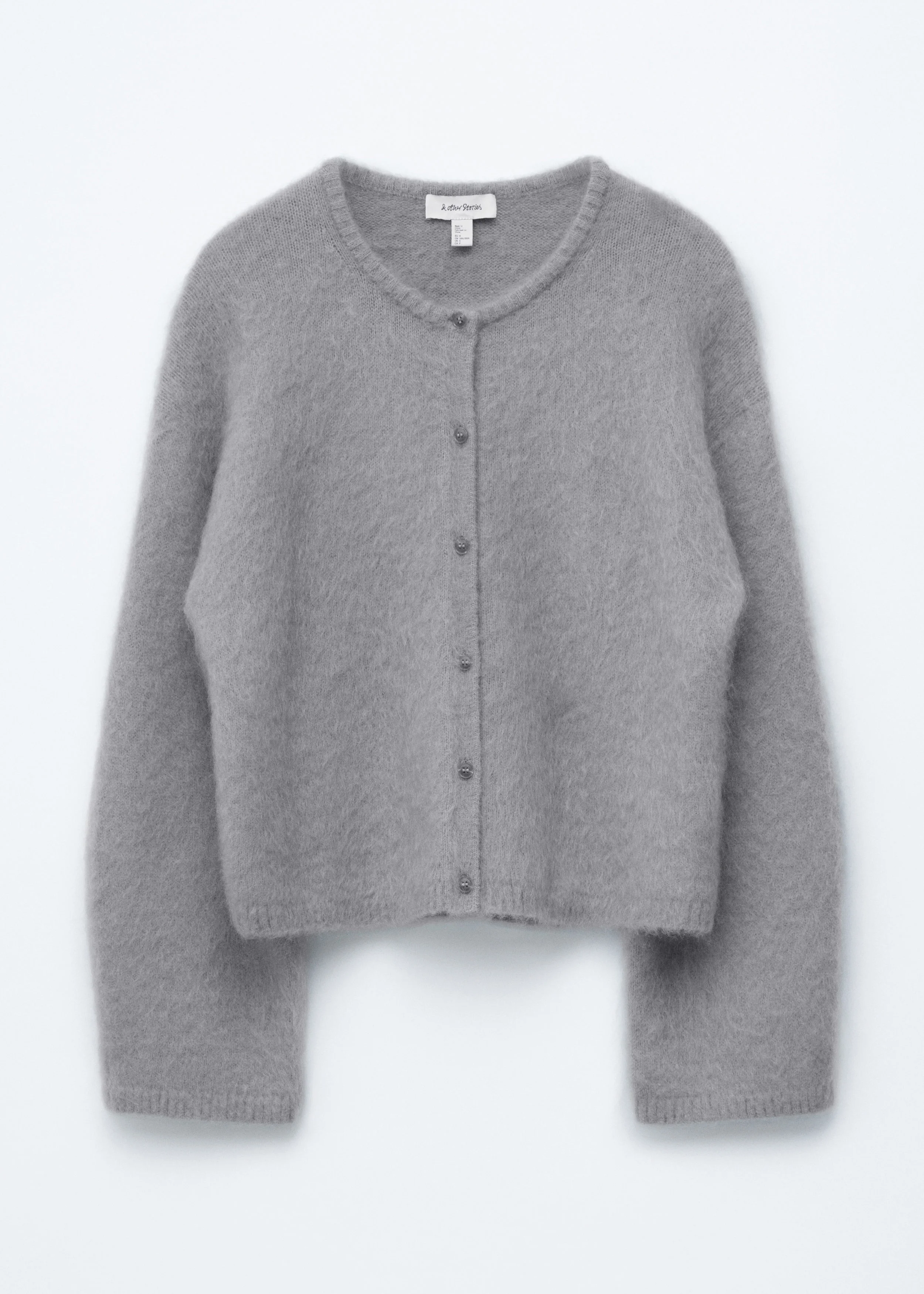 Brushed Mohair-Blend Cardigan - 1