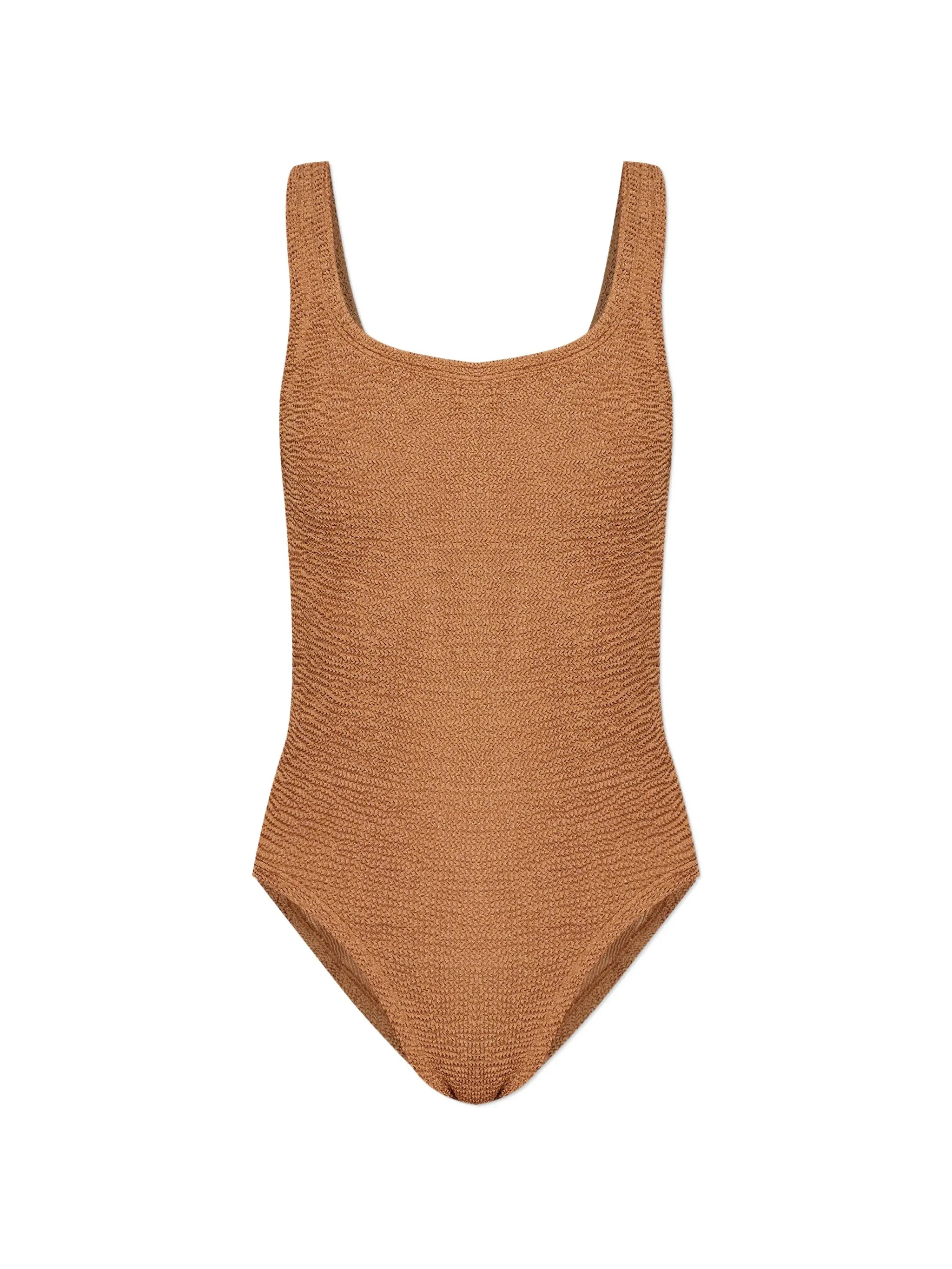 Hunza G Square Neck Crinkle Swimsuit - 1