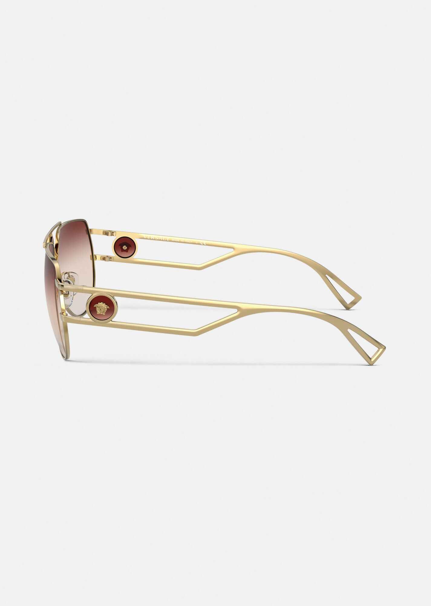 Medusa Medallion Pilot Sunglasses - 4