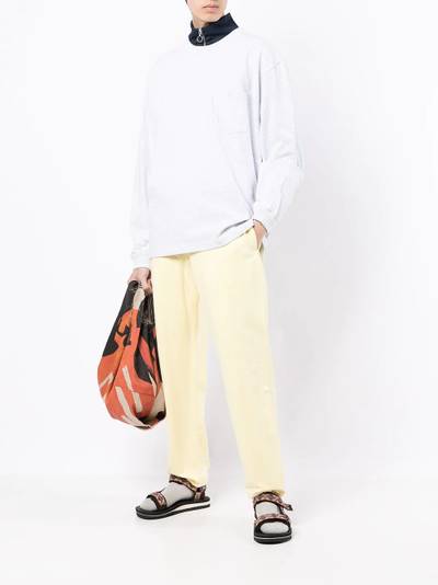 Suicoke drawstring-waist cotton track trousers outlook