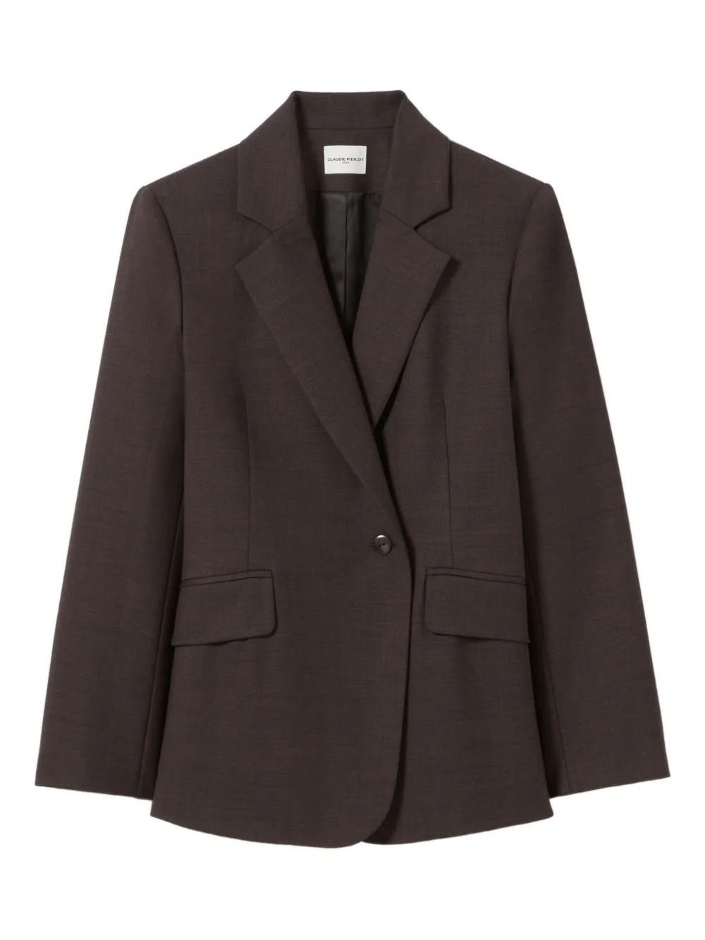 single-breasted wool blazer - 1