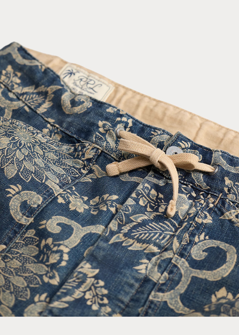 Indigo Print Woven Pant 3