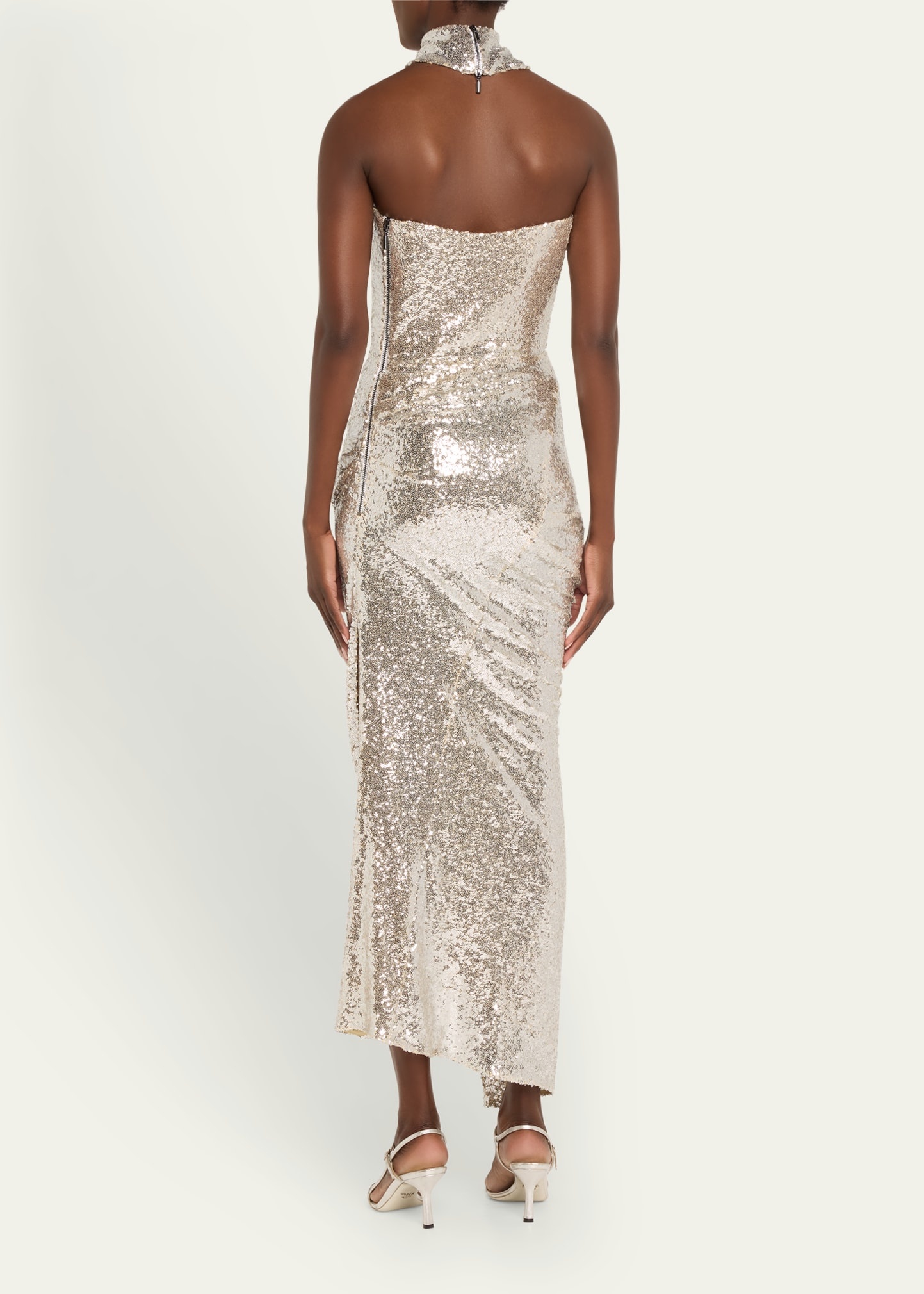 Exhilarate Sequined Mesh Gown - 3