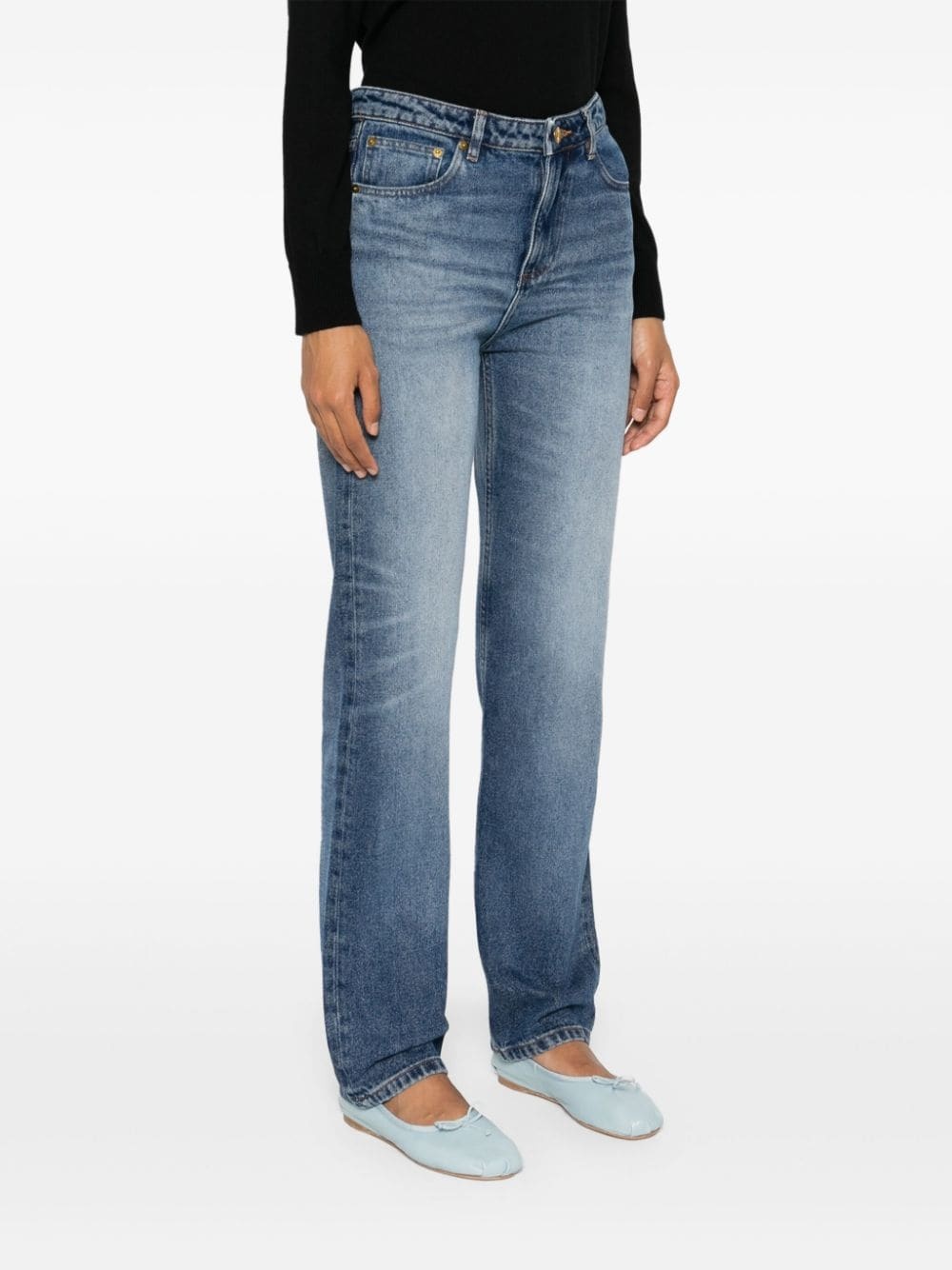 Kylie mid-rise straight-leg jeans - 3