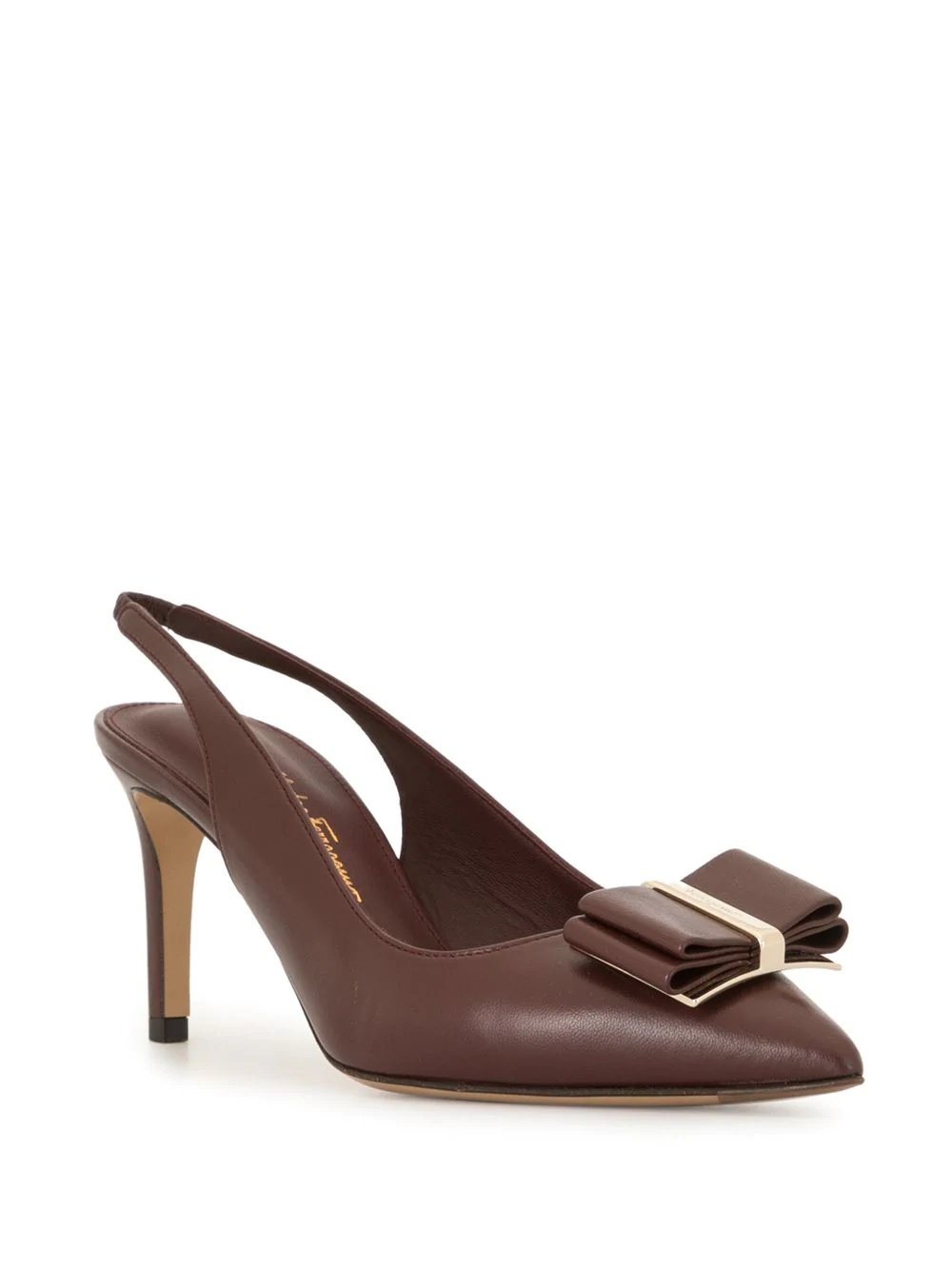 slingback bow buckle pump - 2