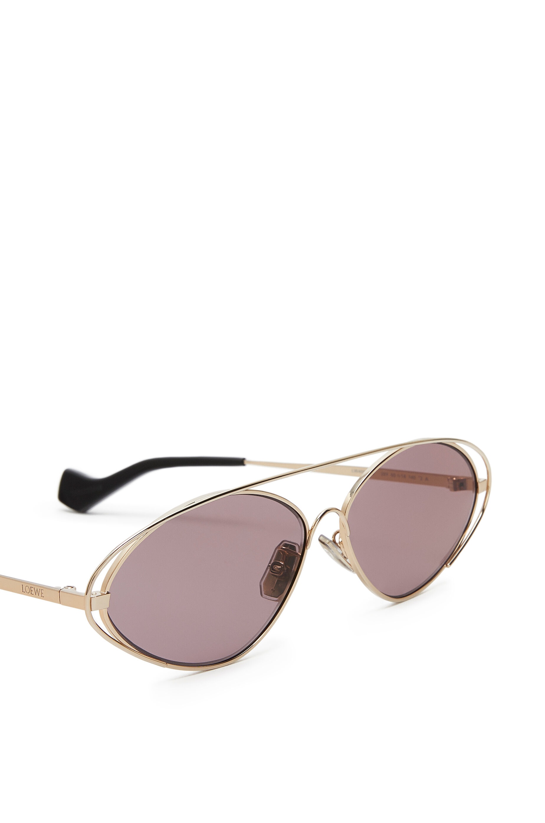 Metal oval sunglasses - 5