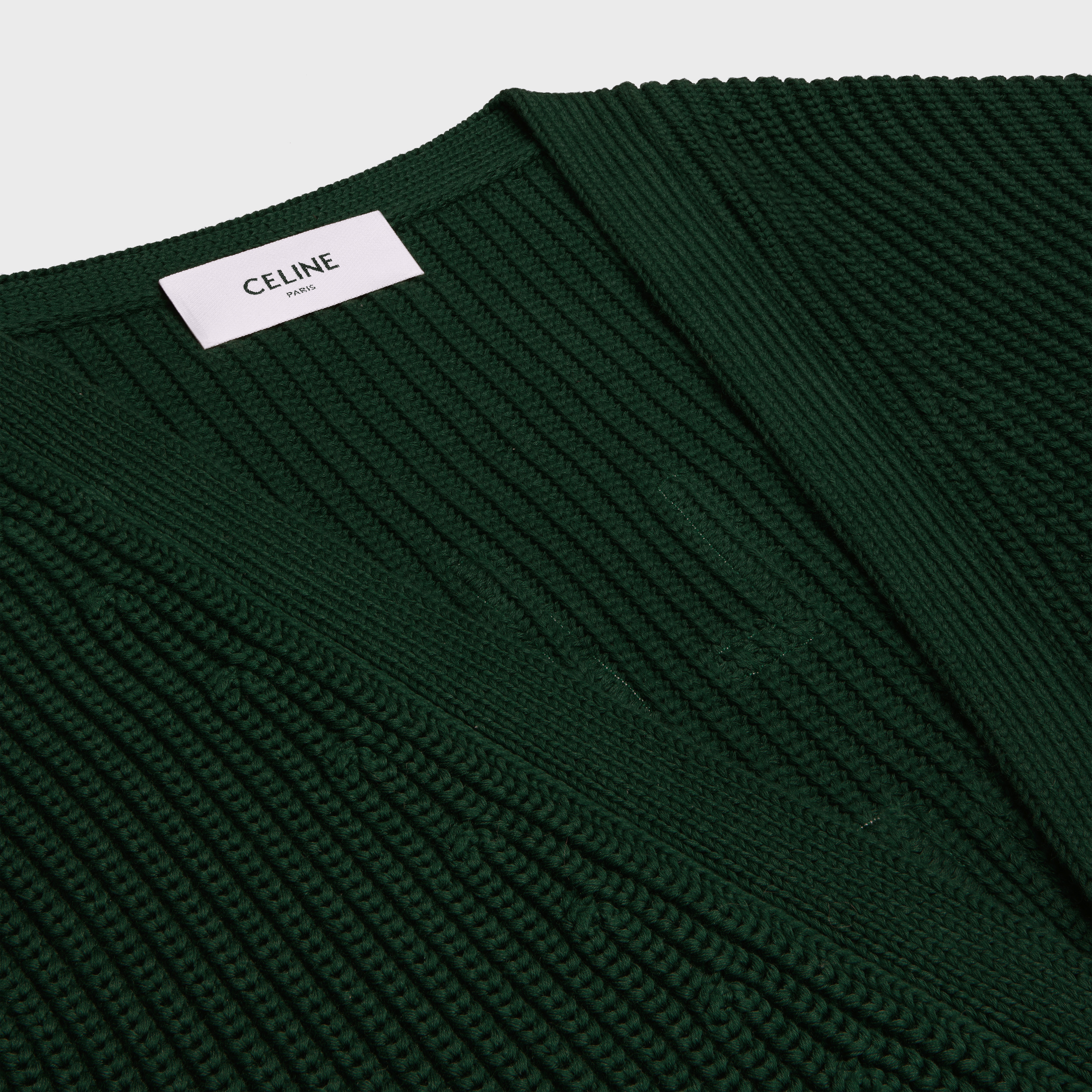 celine college cardigan in cotton - 3