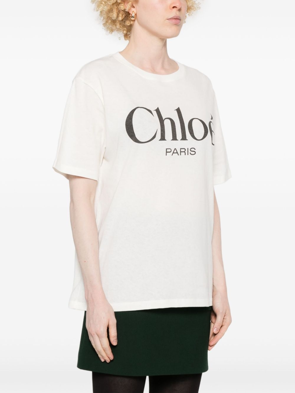 logo cotton T-shirt - 3