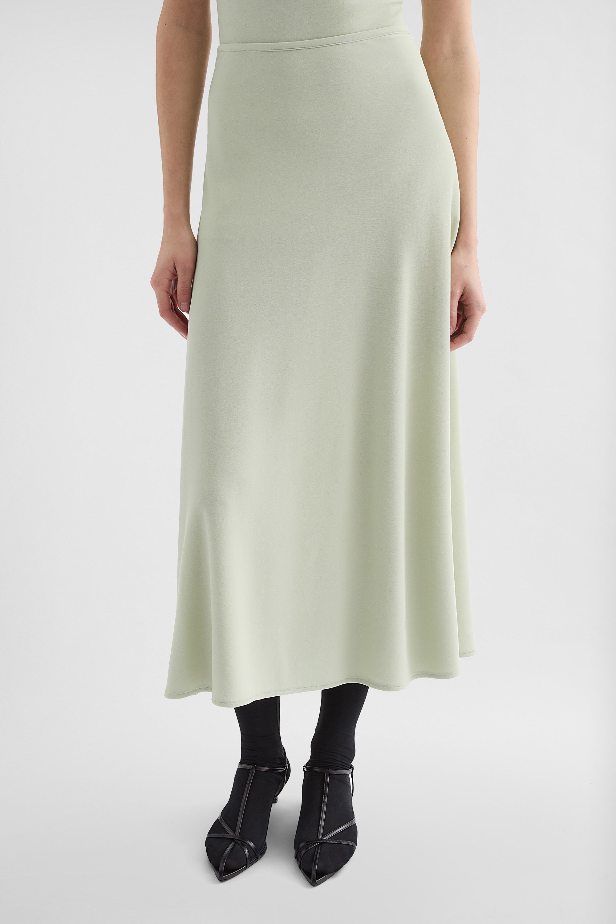 Fluid Viscose Skirt - 2