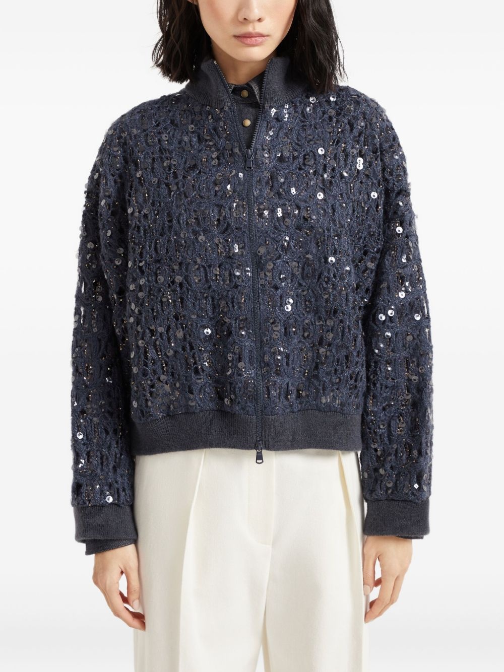 Dazzling embroidered cardigan - 3