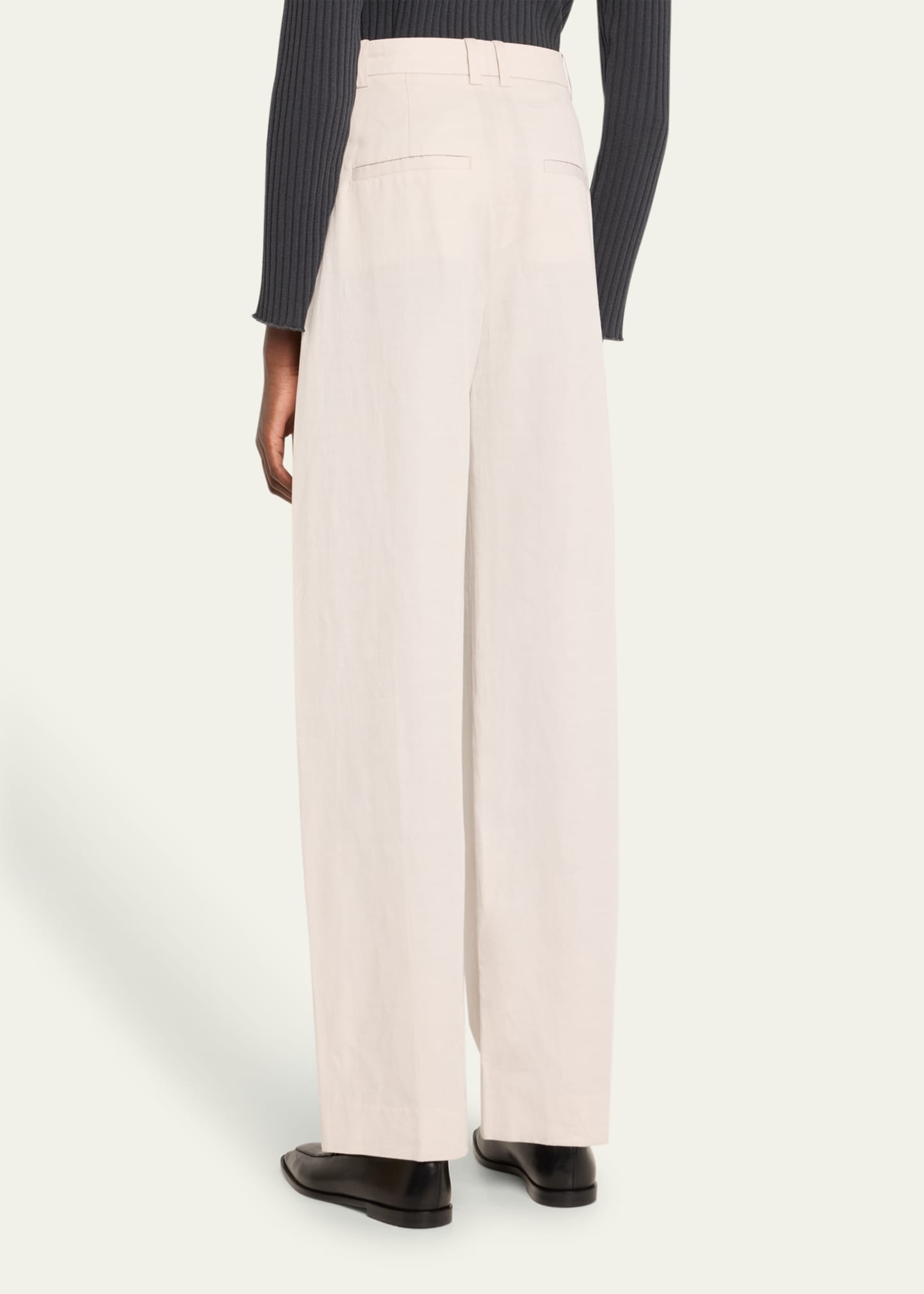 High-Waist Tailored Wide-Leg Pants - 3