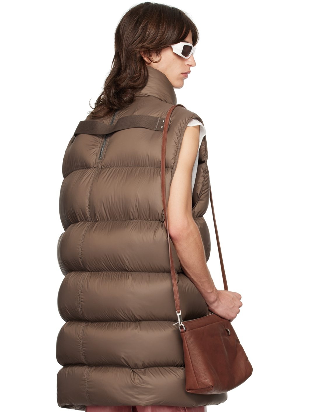 Brown Porterville Flight Down Vest - 3