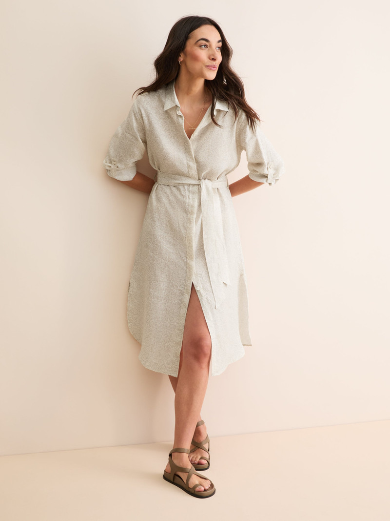 Women's Dress Milan Linen Rose Sand 7