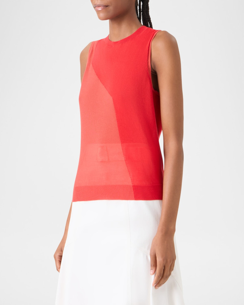 High Plains Cotton-Silk Sleeveless Sweater 6
