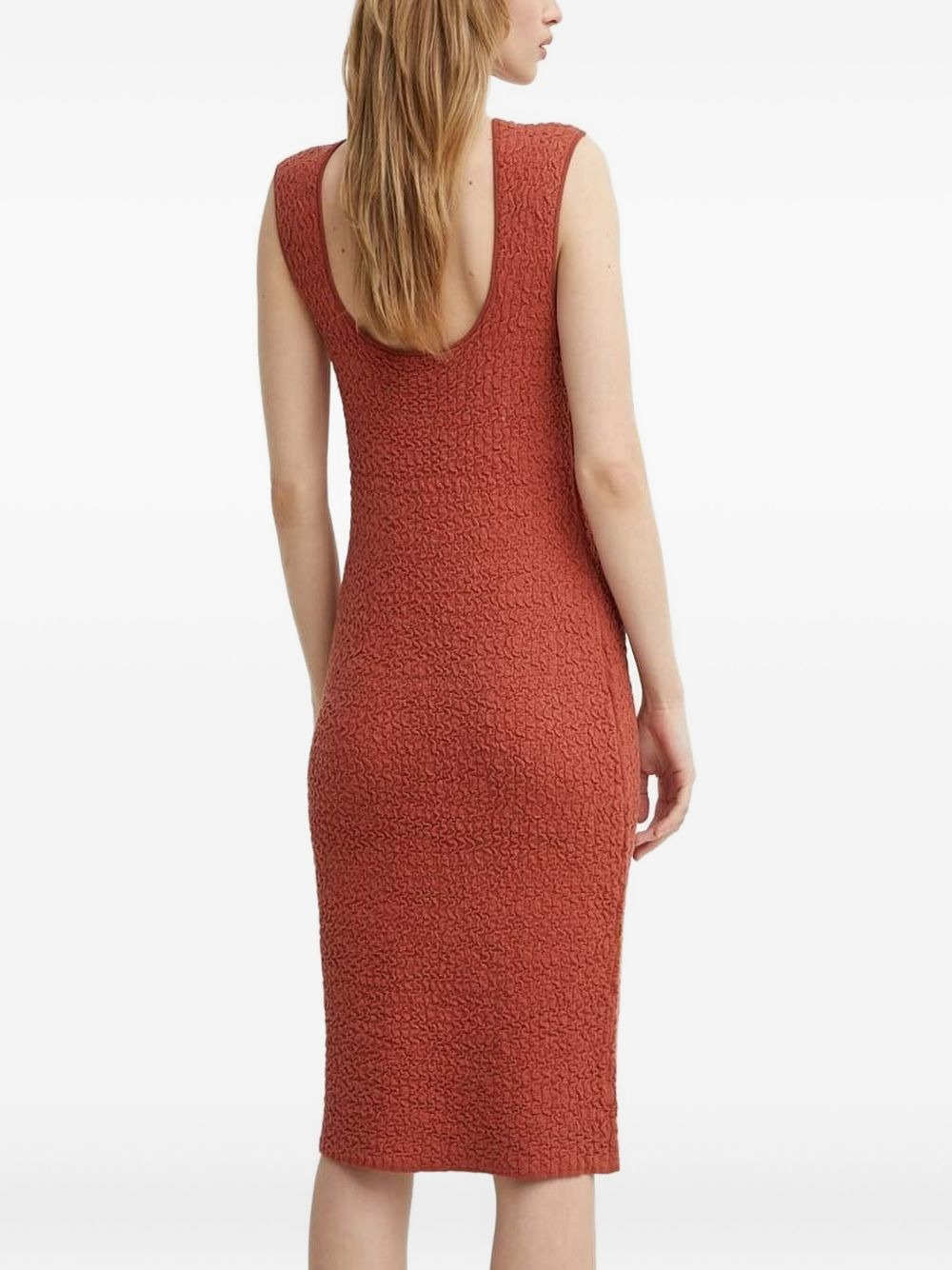 scoop-neck midi dress - 2