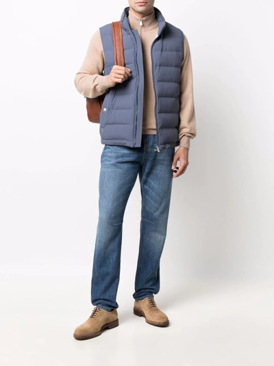 Brunello Cucinelli zip-through cashmere jumpr outlook