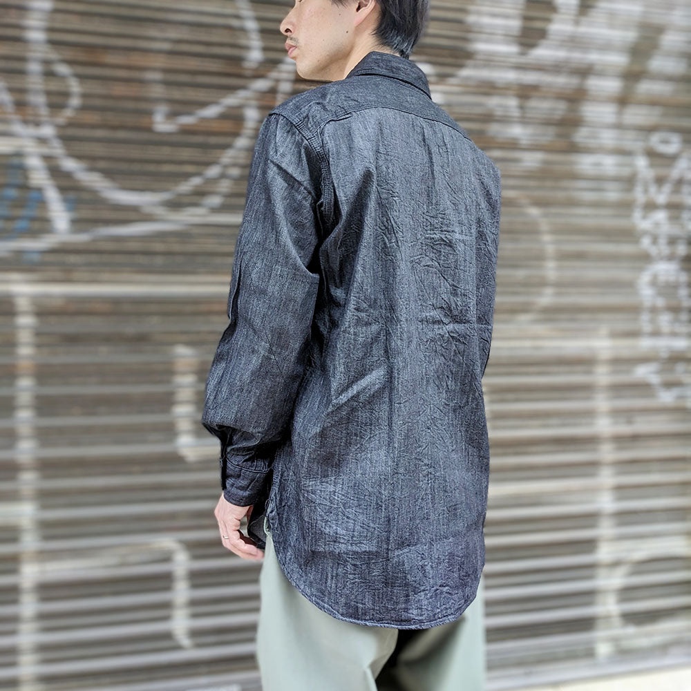 Work Shirt - Cotton Denim Shirting - NQ020 - 7