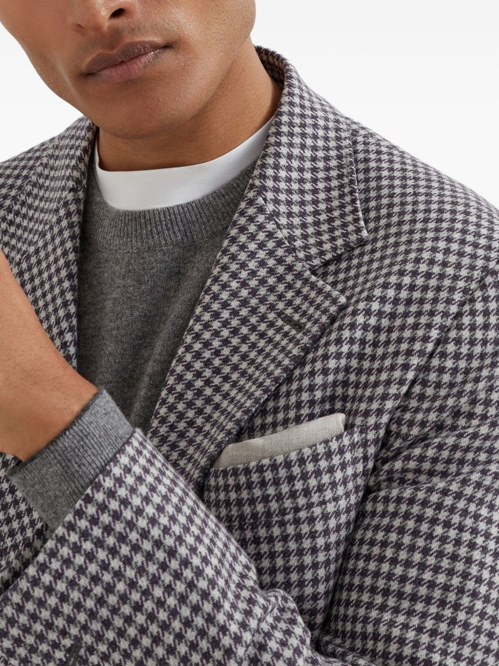 houndstooth blazer - 6
