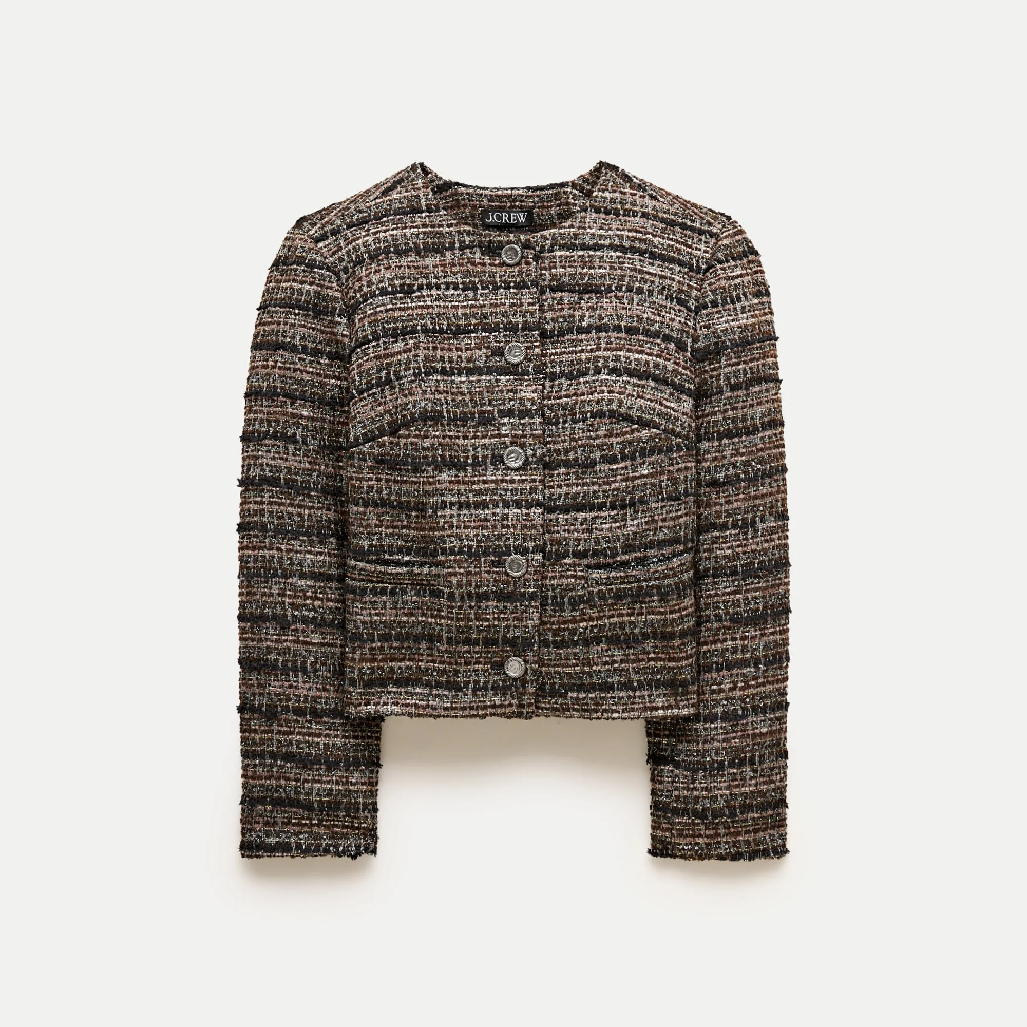 Lady jacket in striped tweed - 1