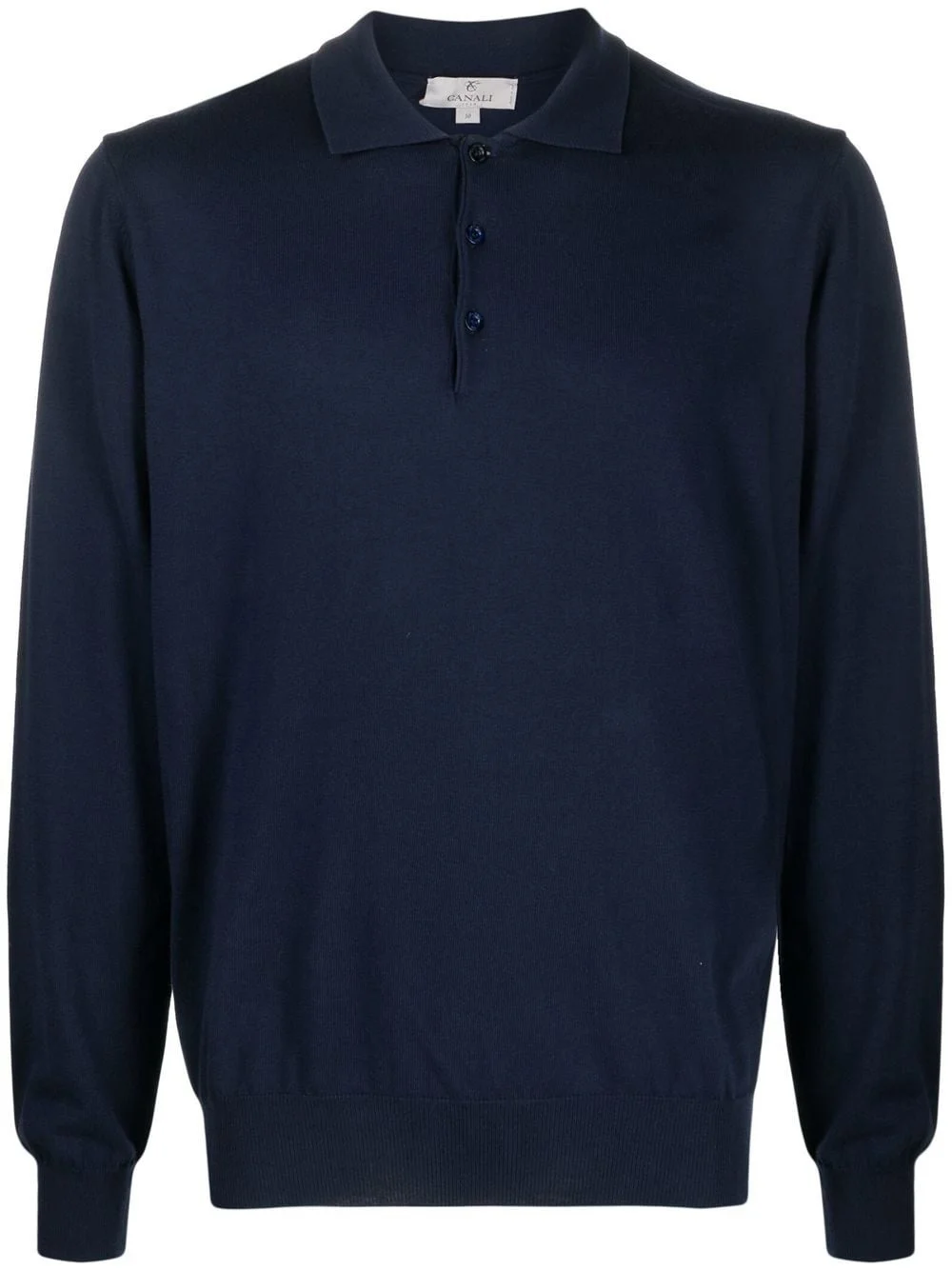 long-sleeve polo jumper - 1