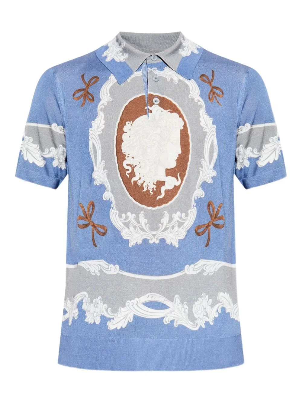 Medusa-motif polo shirt - 1