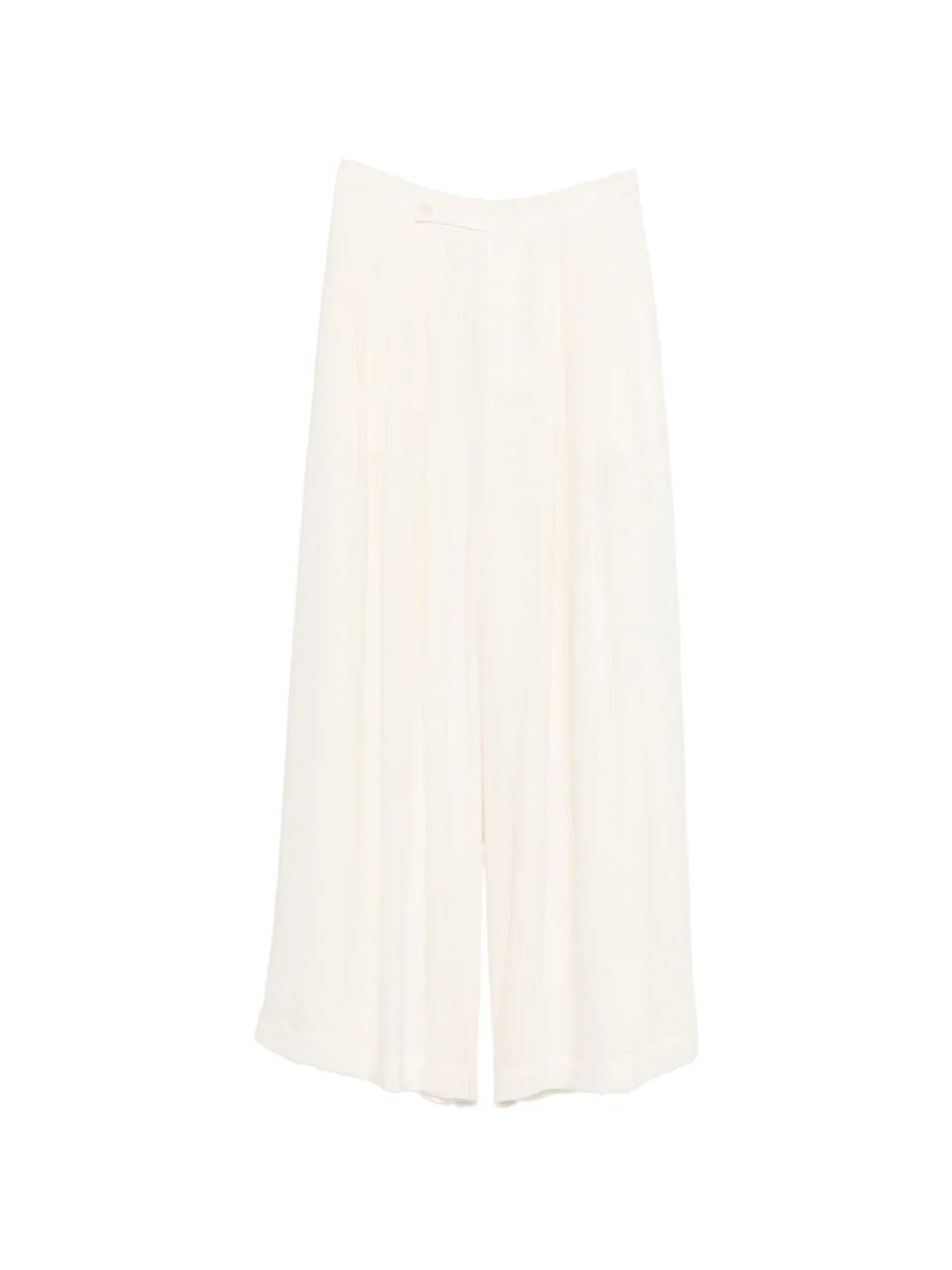 button pleated tailored trousers - 1