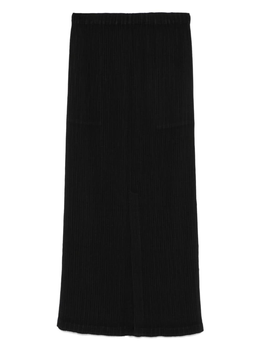 Hatching Pleats maxi skirt - 2
