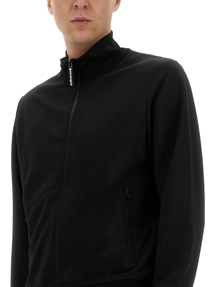 Palm Angels Men "Track" Sweatshirt With Logo - 4