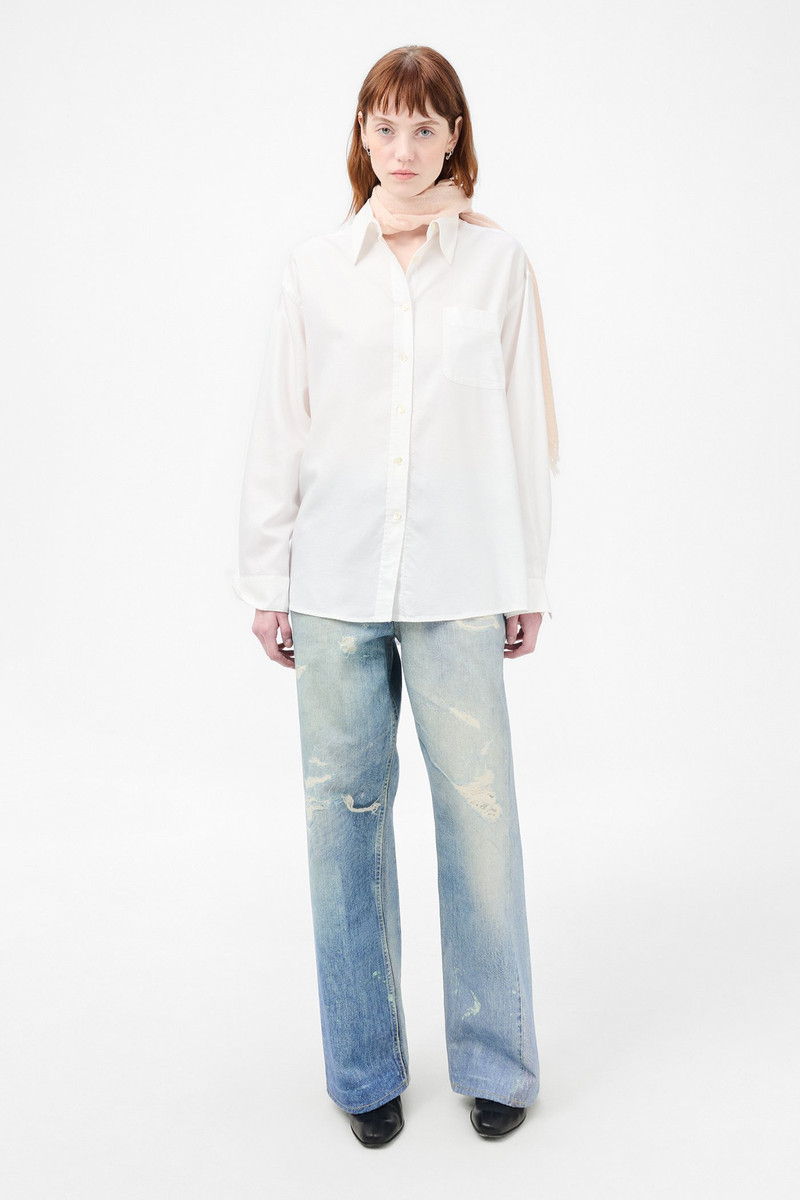 Our Legacy Precious Shirt Static White Liquid Oxford outlook
