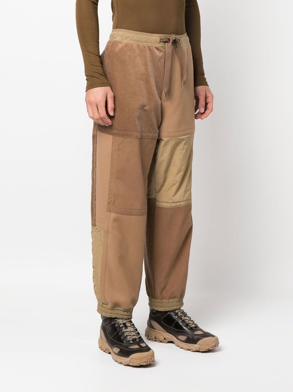 panelled straight-leg trousers - 3