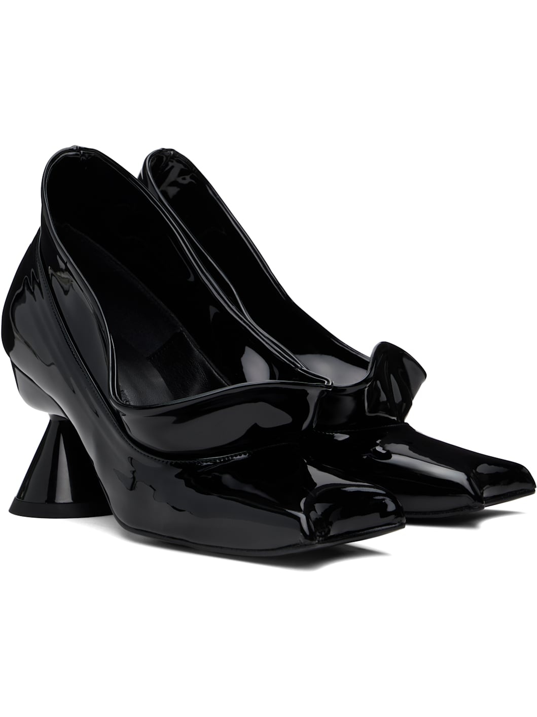 Black Diablo Saturn Heels - 4