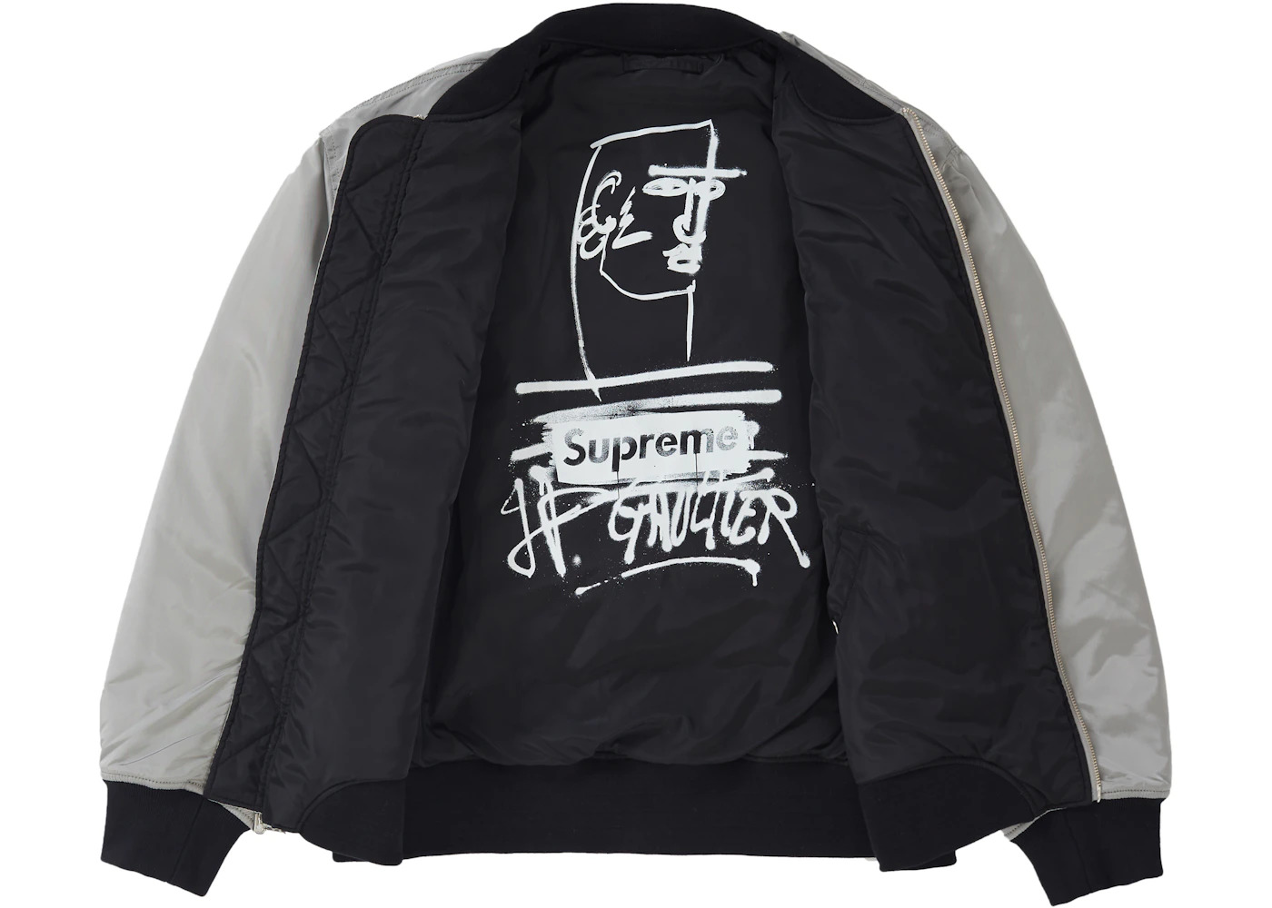 Supreme Jean Paul Gaultier Reversible Backpack MA-1 Silver - 2