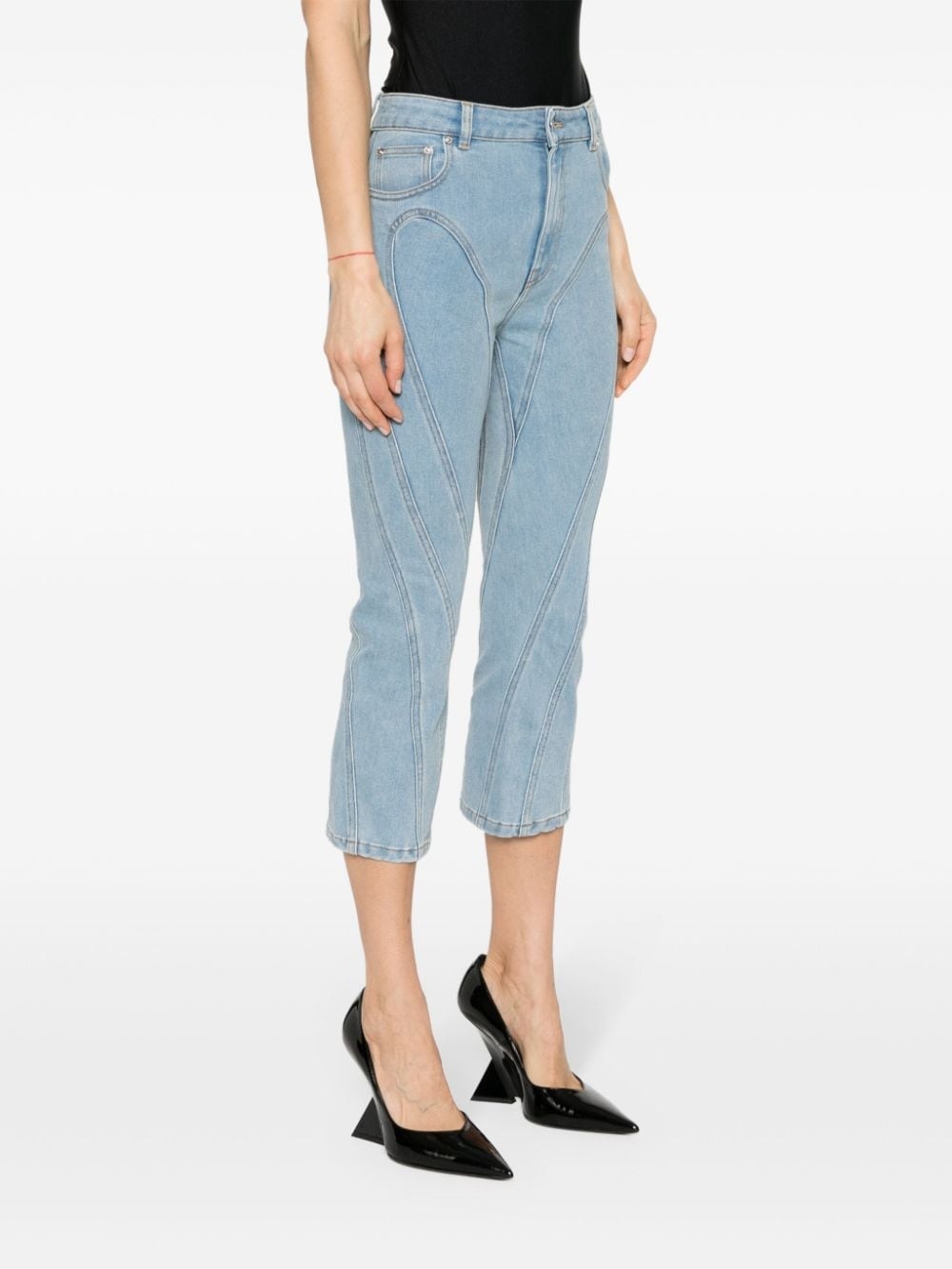 high-rise cropped jeans - 3