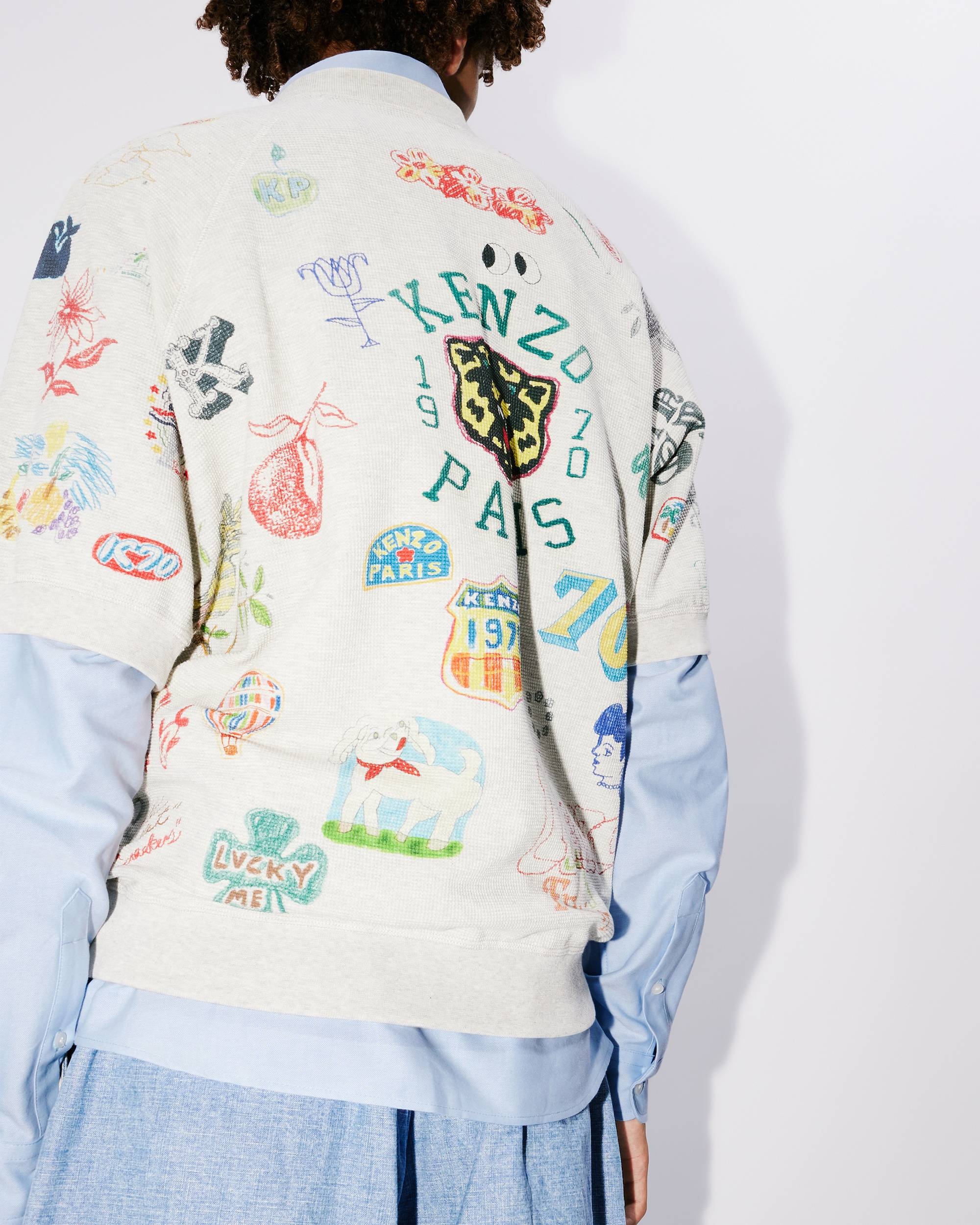 'KENZO Drawn Varsity' T-shirt - 8