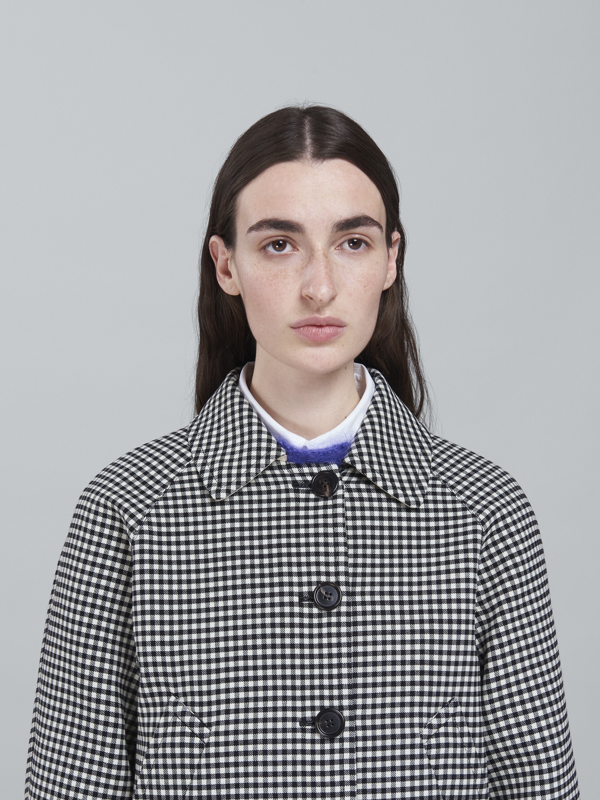 DOUBLE-FACED HOUNDSTOOTH WOOL BOMBER JACKET - 4