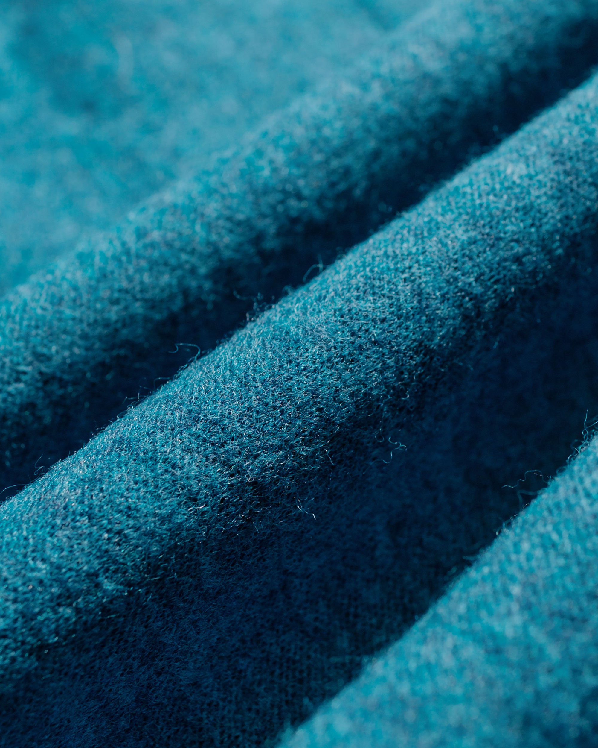 Wool Half Zip Ice Blue - 6