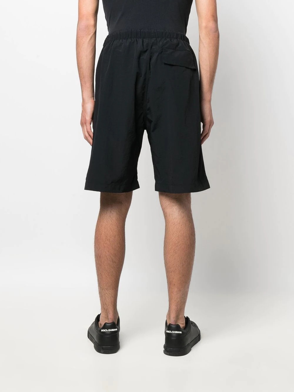 logo-embroidered track shorts - 4