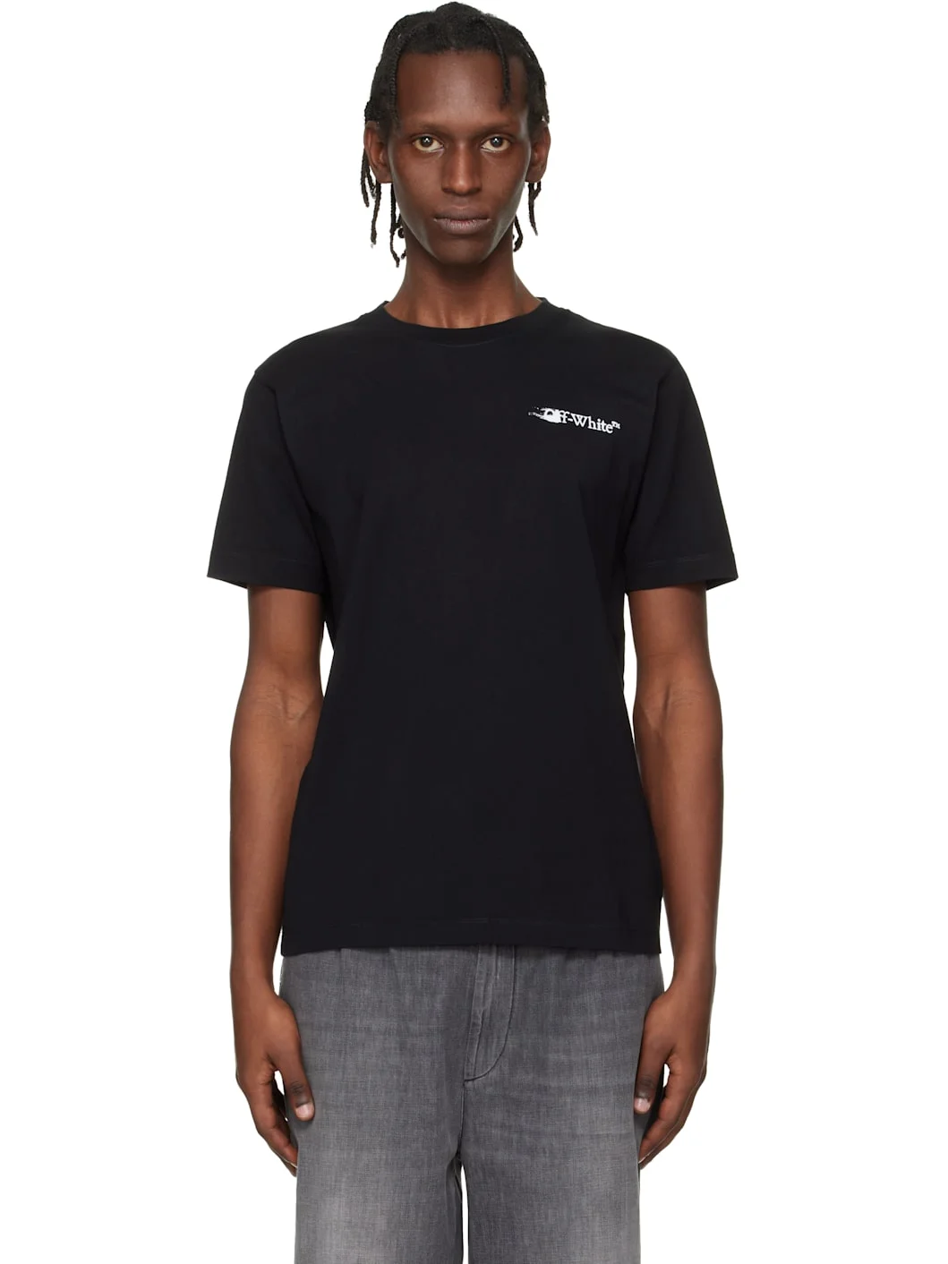 Black Ink Arrow Slim Logo T-shirt - 1